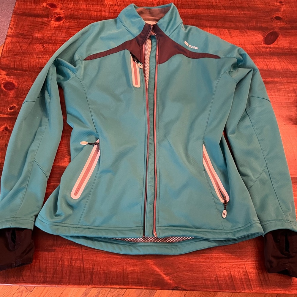 SUGOI Women's Teal and Black Running Jacket